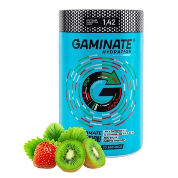 Izotonik w proszku bez cukru Gaminate Hydration kiwi-truskawka 