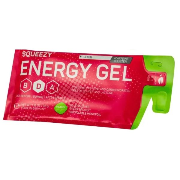 Żel energetyczny z kofeiną o smaku cytrynowym Squeezy 